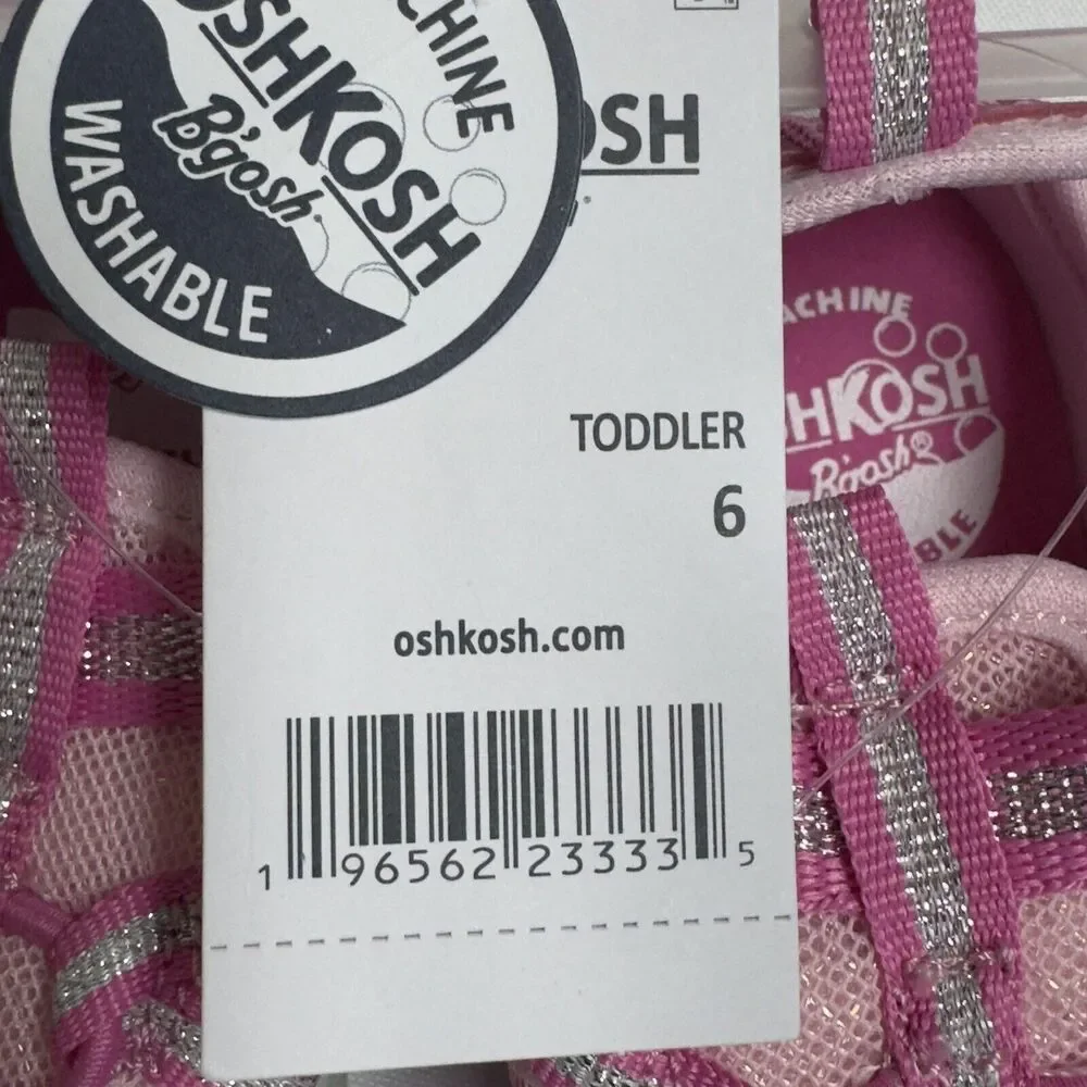 OshKosh Everplay Flexible Outsole Bump Toe Sandal Toddler Size 6 Pink